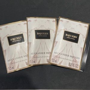 Three Alexander Mcqueen MCQUEEN Perfume Samples